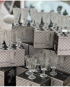 Resim 6 Lı Flüt Kahve Yanı Su Bardağı Kadeh Kupa Bardak 75ml 