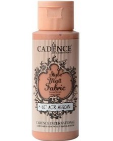 Resim Cadence Sytle Matt Kumaş Boyası 59 ML F-607Açık Mercan 