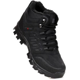 Resim Rune Günlük Fermuarlı Erkek Çocuk Bot Ayakkabı Siyah 