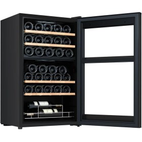 Resim Berfmann Çift Bölmeli Şarap Dolabı ve Soğutucu (34 Şişelik) 
