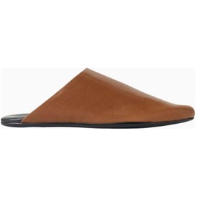 Resim Camp Jeffrey Campbell Kadın Deri Fathom Terlik, Minimalist Günlük Tasarım Koyu Kahverengi 