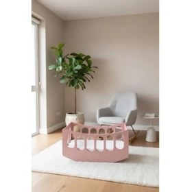 Resim Elivora Arion Kids Beşik -%100 Mdf - Sallanabilir Beşik- Pembe 