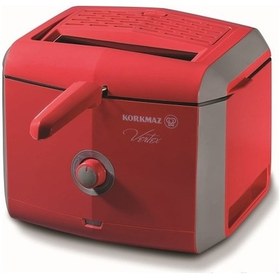 Resim Korkmaz A486-02 Vertex 900 W Fritöz Kırmızı 