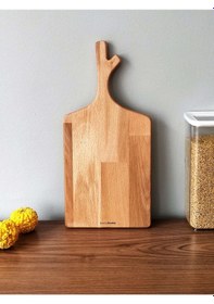 Resim Dal Ahşap Kesme Tahtası, Sunum Tahtası, Ahşap Servis Tabağı, Ahşap Peynir Tabağı, Kayın Ağacı Ahşap 