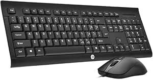 Resim HP KM100 Kablolu Klavye Mouse Set Kurulumu Kolay Tak Çalıştır Şık Zafir Modern Tasarım Türkçe Q Klavye 