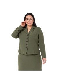 Resim Disentis Büyük Beden Etek Ceket Haki Takım-haki Haki 