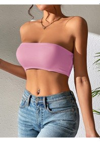 Resim Afri Straplez Kadın Büstiyer Pembe Pembe 