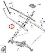 Resim PEUGEOT 207 (2006-2012) ÖN SAĞ SİLECEK KOLU (ORİJİNAL) 