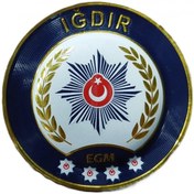 Resim ÇUKUROVA ÜTÜ IĞDIR P o l i s Kol Arması 3D Plastik TPU, Yeni Tip, Cırtlı, Standart Ölçü, 1.sınıf Kalite 