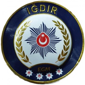 Resim ÇUKUROVA ÜTÜ IĞDIR P o l i s Kol Arması 3D Plastik TPU, Yeni Tip, Cırtlı, Standart Ölçü, 1.sınıf Kalite 