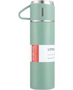 Resim Besthome1 Qingmipy 12h Çift Katmanlı Termos, Paslanmaz Çelik, Sızdırmaz, Gri, Ev-ofis-gezi Gri 