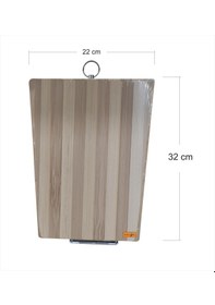 Resim 22x32 Cm Kalın Sağlam Gerçek Bambu Ahşap Et Ekmek Tavuk Sebze Mey 