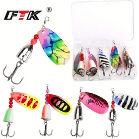 Resim 5 adet ProFisher Spinner Bait Balıkçılık Yemleri Seti - Dayanıklı ABS ve PC Malzemesi, Canlı Renkler, Bass, Trout, Salmon, Walleye için İdeal - Anglerlar, Bass Balıkçılığı Yemleri için Çok Yönlü Balıkçılık Ekipmanı, Renkli Yemler | Dayanıklı Balıkçılık Ekipmanı, Balıkçılık Yemleri 