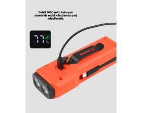 Resim Store Mania Ieg™ Su Geçirmez Bisiklet Işığı 5000 Mah Powerbankli Ön Far 