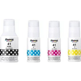 Resim Canon GI-41 G1430 G2470 G3470 G4470 Uyumlu Photoink 1 SET 4 RENK 