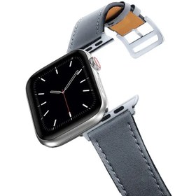 Resim Ally Apple Watch 7-8 45mm 6-5-4 44mm Watch Ultra 49mm Single Coil Deri Kayış Kordon 3-2-1 42mm 