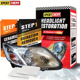 Resim Far Restorasyon Kiti - Güneşten Hasar Görmüş Farları Geri Kazanmak için Özel UV Blokajlı Şeffaf Kaplama ile Kolay 2 Adım ve Uzun Süreli Koruma 