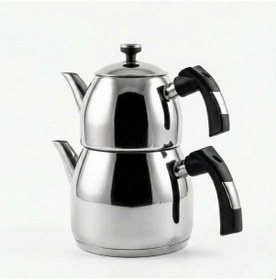 Resim Amboss Tea Dora Büyük Boy Çaydanlık Takımı Gümüş 