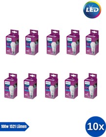 Resim Philips Mycare LED Lamba 13W - 100W 6500K Beyaz Işık ( 10 Lu Paket) 