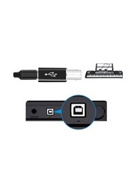 Resim Type C To Usb B Midi Klavye Yazıcı Printer Çevirici Dönüştürücü Adaptör 