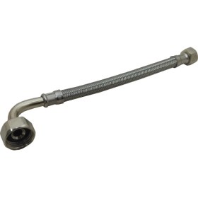 Resim Diril Yapı Market Gömme Rezervuar Dirsekli Bağlantı Hortumu (1/2*3/8) 22 cm 