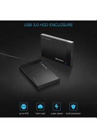 Resim Ugreen Us221 Hdd Muhafaza 2,5 İnç Sata - Usb 3.0 Ssd Adaptörü Sabit Disk Sürücüsü Kutusu Harici Hdd Kutusu, Destek Uasp Protokolü 