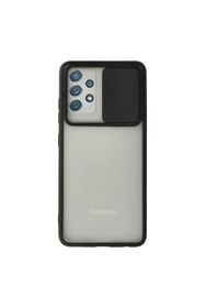 Resim artlab Art Galaxy A72 Kılıf Palm Buzlu Kamera Sürgülü Silikon - Siyah Lab 