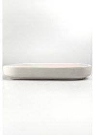 Resim Kare Tabak Seramik Bisküvi 2'li Set Ham Ürün 