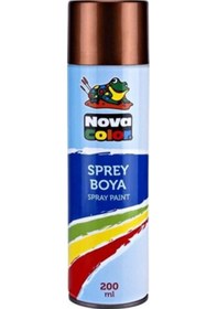 Resim Nova Color Sprey Boya 200 Ml Bakır Nc-813 Çok Renkli 