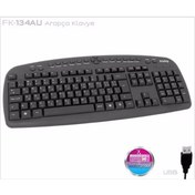 Resim Frisby Fk-134au Arapça Q Usb Kablolu Siyah Multimedya Klavye 