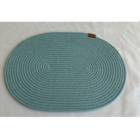 Resim Jüt Amerikan Servis Sofra Altlığı, Masa Dekoru Supla Oval 30x40 8li Mint 