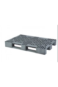 Resim Aslan Ticaret 80 X 120 X 15 CM PLASTİK PALET (EURO) GRİ DELİKLİ 