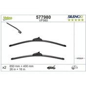 Resim Valeo SİLECEK SÜPÜRGESİ ÖN MUZ TİPİ SİLENCİO (SESİZLİK) HYUNDAI SOLARİS RB 2011- (650mm+400mm) 