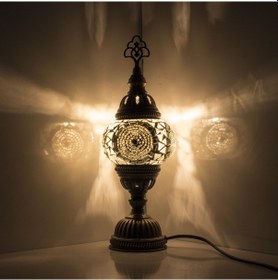 Resim Dekoratif EL YAPIMI MOZAİK GECE LAMBASI HEDİYELİK KARALP MOZAİK ABAJUR 