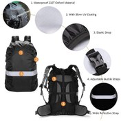 Resim Mufunye Xxl 80l Mavi Çift Kancalı Outdoor Sırt Çantası Yağmurluk - 210t Oxford, Su Geçirmez, Yansıtıcı Kayış, Bisiklet, Dağcılık, Kamp İçin Çok Renkli 