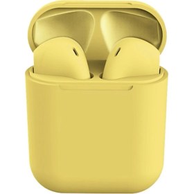 Resim Pazariz Inpods 12 Bluetooth Kablosuz Kulaklık V5.0 Stereo Dokunmatik (Android – Ios) Sarı 