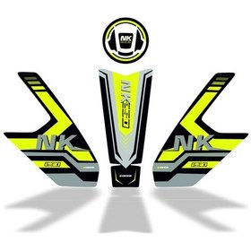 Resim 250 Nk 2023 Uyumlu Deeb Model X Tank Pad Set Siyah Sarı 