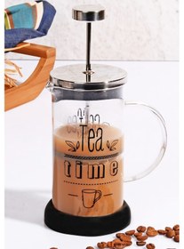 Resim Silikon Kaydırmaz Tabanlı Cam French Press -350 ML 