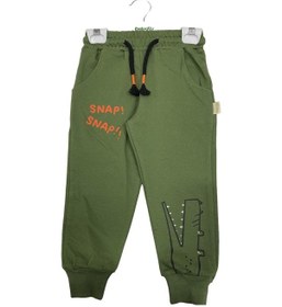 Resim Hira Eşofman Altı Snap Baskılı Haki-10654 