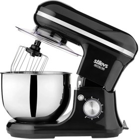 Resim Stilevs Güçlü 1500W Stand Mikser, 5l Kapasiteli, Siyah Renk, Profesyonel Kullanım 