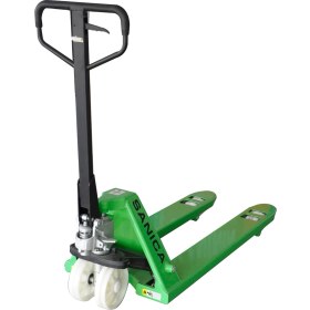 Resim Sanica Yeşil Transpalet 2.5 Ton Kapasite Kemik Tekerlekli Pompa 