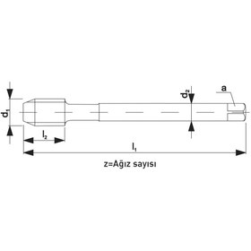 Resim Fett M14 Narex 4720 Dın N-376Cas Aluspeed Hsse Makina Kılavuzu 