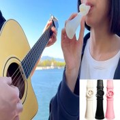 Resim Kazu Çift Tonlu Kısa Fleyta - Öğrenmesi Kolay Plastik Ağız Mızıka 4 Renk Seçeneğiyle (Açık Mavi/Beyaz/Pembe/Siyah) | Başlangıç Seviyesi İçin Taşınabilir Müzik Enstrümanı, Seyahat ve Espontan Performans | Eğlenceli Tasarım | Dayanıklı Fleyta 