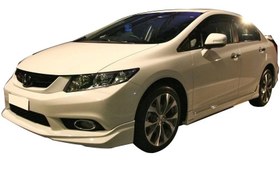 Resim Honda Civic Fb7 (2012-2016) Modulo Black Edition Yan Marşpiyel Seti (Plastik) 