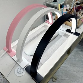 Resim LED Işık, Güzellik Salonu Yarım Ay Gölge Aydınlatması, USB Besleyici, Kokusuz, Kozmetikler, Yüz Temizliği ve Göz Koruma için İdeal, Gözlük Sanat Aydınlatma Cihazı | Modern Işık | Dayanıklı Naylon Kumaş, Piller Olmadan Gözlük Sanat Aksesuarı 