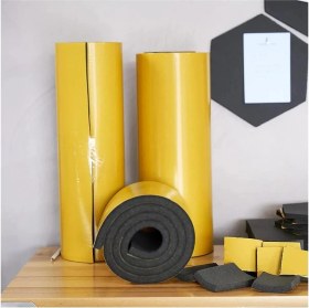 Resim Nublado Yapışkanlı Araç Ses Isı Yalıtım Izolasyon Bant EN:100 cm Kalınlık:10 mm Uzunluk1 Metre Kauçuk Sünger 