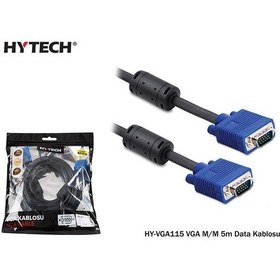 Resim Hytech Hy-Vga115 Vga 5 Metre Monitör Projeksiyon Data Kablosu 