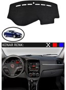 Resim Torpido Koruma Halısı Siyah Kenar Renk Siyah Fiat Linea 2007-2015 İle Uyumlu 