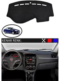 Resim Torpido Koruma Halısı Siyah Kenar Renk Siyah Fiat Linea 2007-2015 İle Uyumlu 