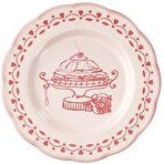 Resim Josephine Tatlı Tabağı 21 cm Pembe 